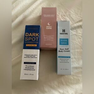Dark Spot Corrector and Face Cream & collagen night mask‎ Set
